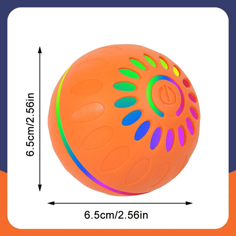 Smart Rolling Dog Ball That Moves on Its Own, USB Rechargeable