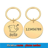 Double-Sided Custom Dog ID Tag with Name and Back Engraving
