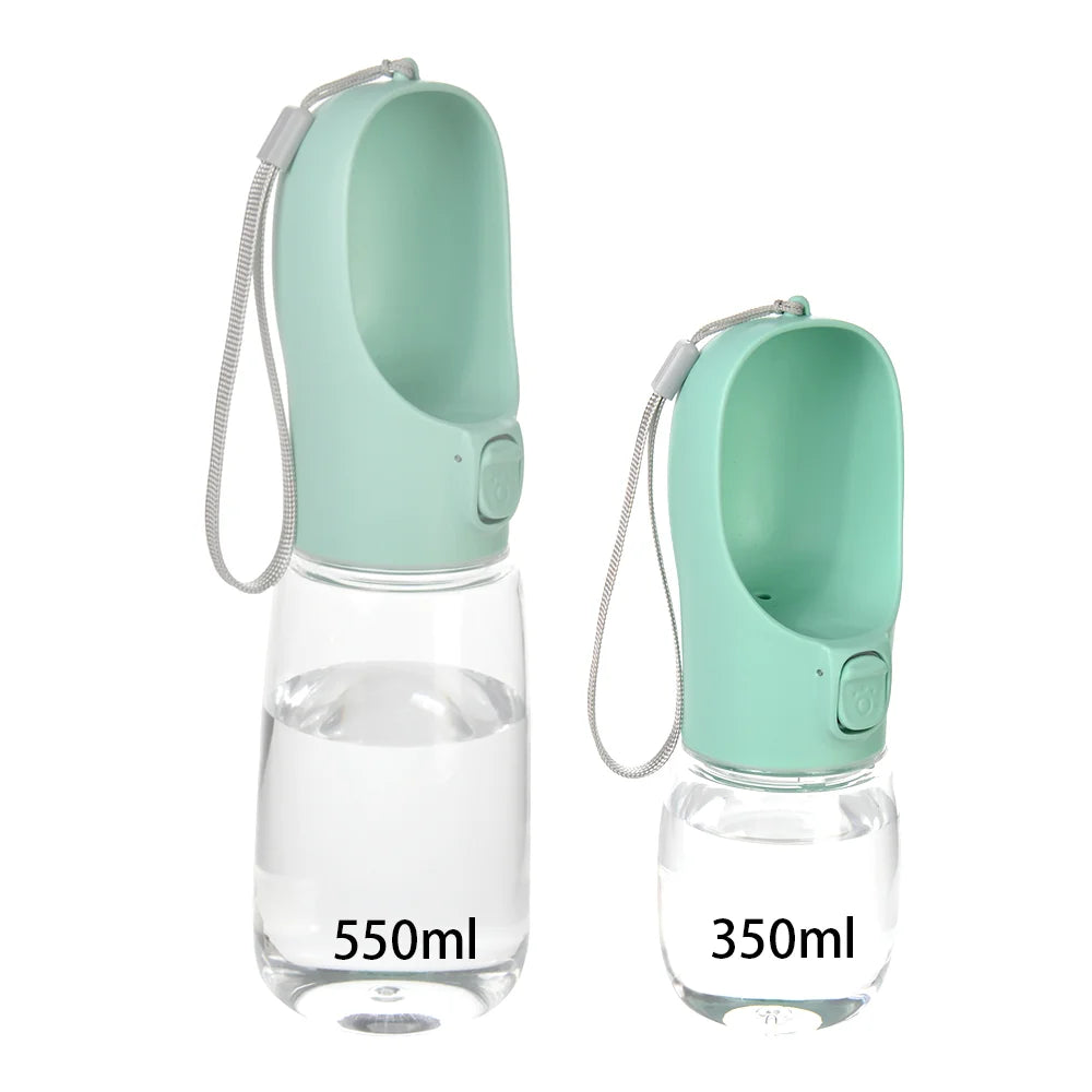 Portable Dog Water Bottle with Bowl, 12 oz or 18 oz