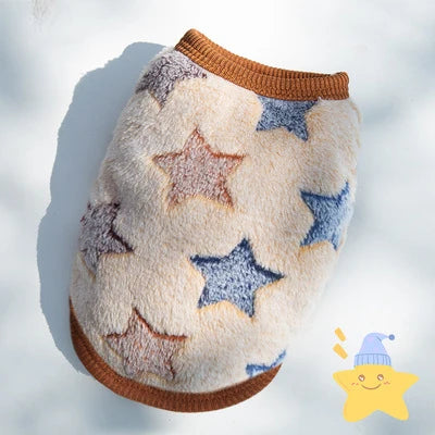 Rainbow Striped Dog Vest with Caterpillar Design for Small Dogs