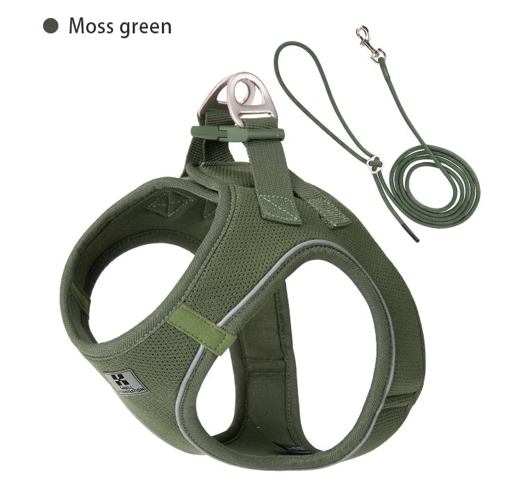 Step-In Dog Harness and Leash Set for Small Dogs and Cats