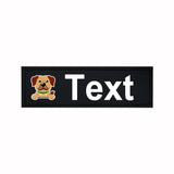 Custom Dog Harness Patches with Name and Phone Number, Set of 2