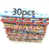 Bulk Dog Bandanas 30 or 50 Pack, Cotton Triangle Scarves