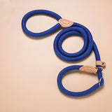 Braided Rope Slip Lead for Small and Medium Dogs