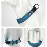 Heavy Duty Padded Dog Collar for Large Dogs, Reflective Nylon