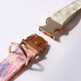 Lace Wedding Dog Collar with Bow and Personalized ID