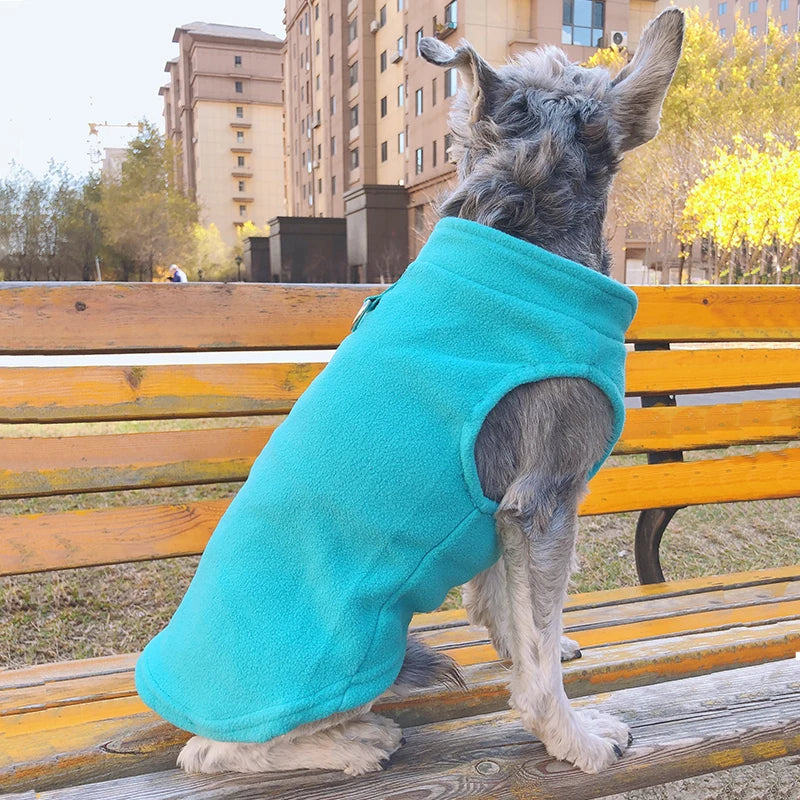 Fleece Dog Vest with D-Ring for Small Dogs