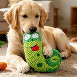 Plush Frog Dog Puzzle Toy for Sniffing and Food Hiding
