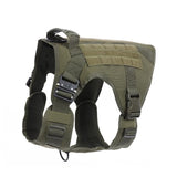 Tactical Dog Harness with MOLLE Panels and Handle for Large Dogs