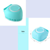 Silicone Dog Bath Brush with Shampoo Dispenser