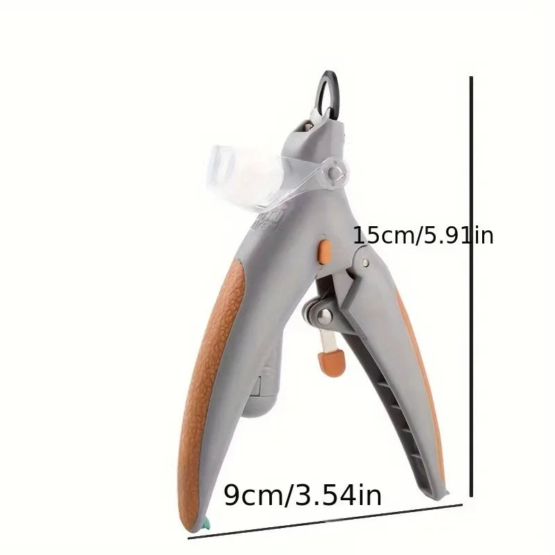 LED Dog Nail Clippers with Magnifier and Safety Guard