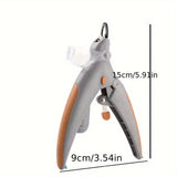 LED Dog Nail Clippers with Magnifier and Safety Guard