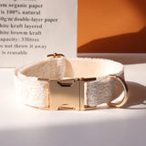 Lace Wedding Dog Collar with Bow and Personalized ID