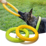 Floating Dog Ring Toy for Fetch and Tug in Soft EVA Foam