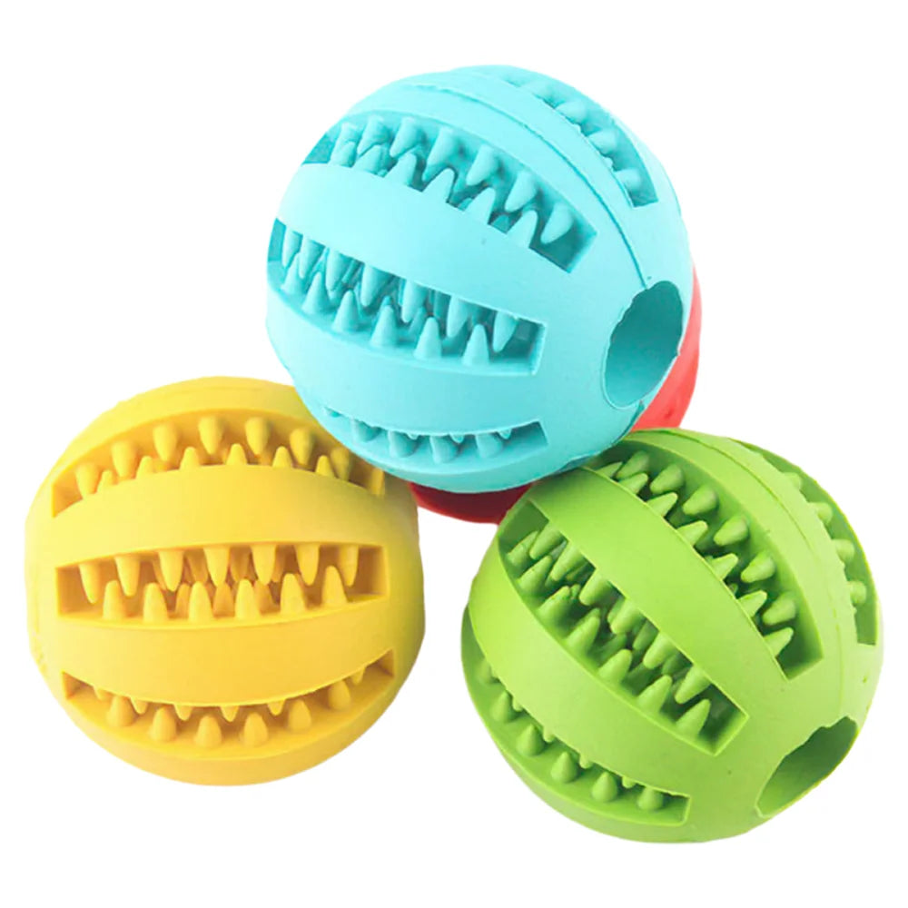 Treat Dispensing Rubber Ball for Small Dogs and Puppies, 2.4 in