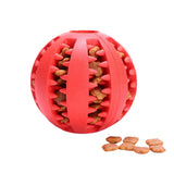 Treat Dispensing Rubber Ball for Small Dogs and Puppies, 2.4 in