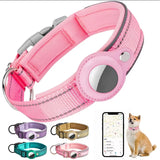 Reflective AirTag Dog Collar with Padded Neoprene Lining, S to XL