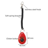 Dog Training Clicker with Wrist Coil and Clip
