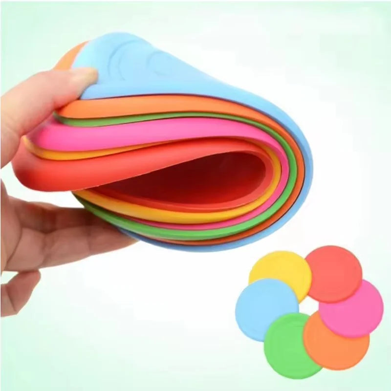 Soft Rubber Dog Frisbee That Floats, 7 Inch Flying Disc