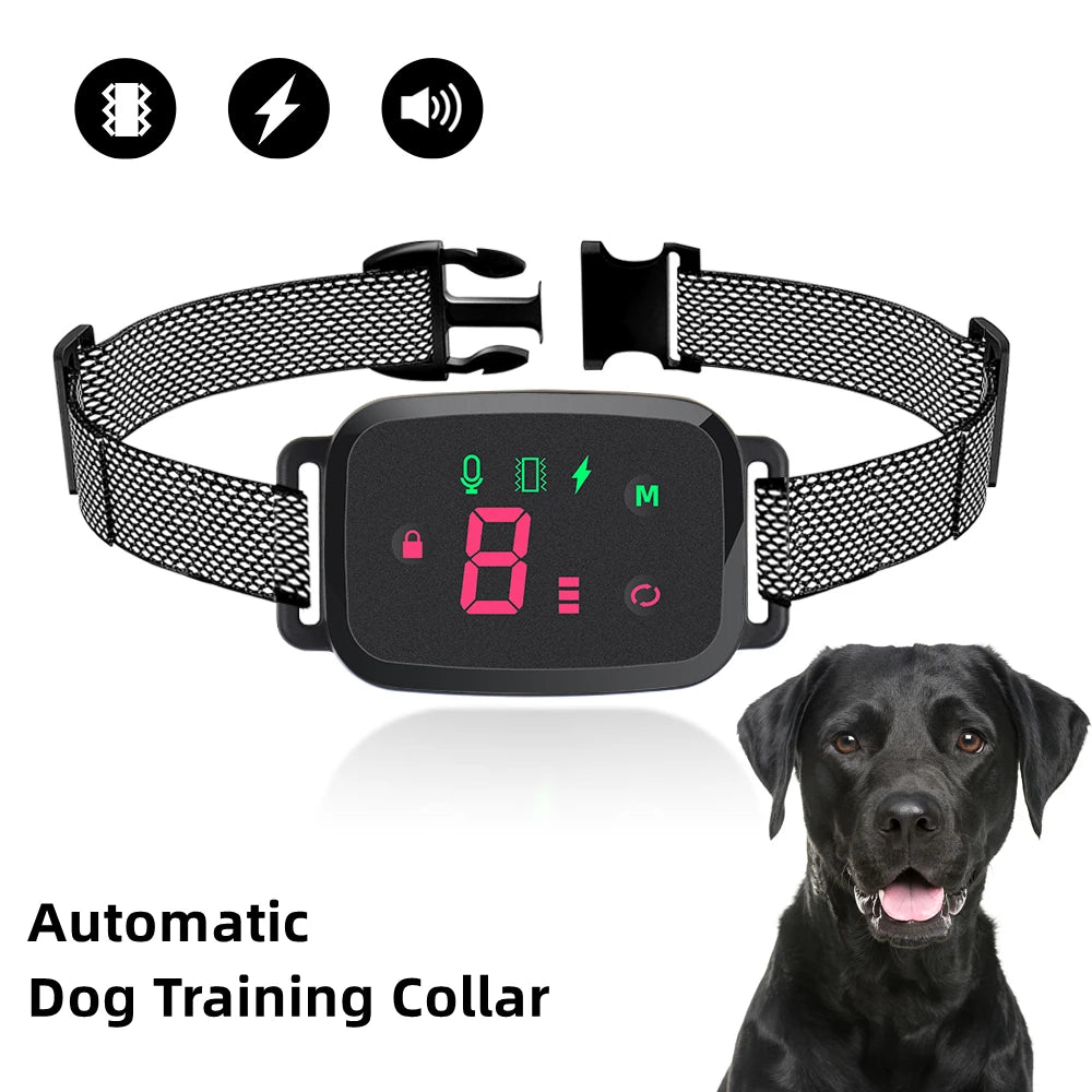 Rechargeable Bark Collar with Sound, Vibration and Static Modes