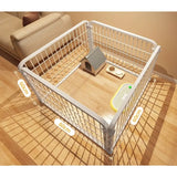 Indoor Dog Playpen with Self-Locking Gate for Small & Medium Dogs