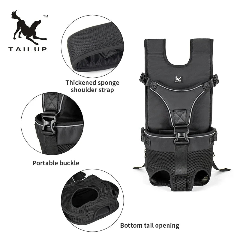 Front Facing Motorcycle Dog Carrier Backpack for Small Dogs