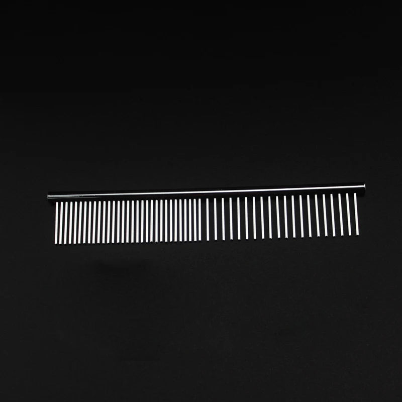 Stainless Steel Dog Grooming Comb, 6.3 or 7.5 Inch
