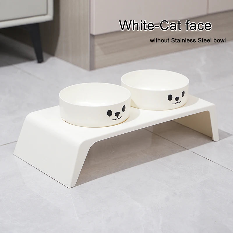 Raised Dog Feeder – 2 Stainless Steel Bowls