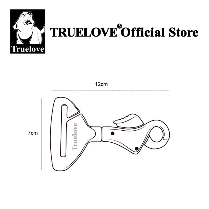 Aluminum Dog Seat Belt Clip for Collars and Harnesses