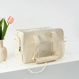 Cotton Dog Carrier Tote Bag for Small Dogs and Cats