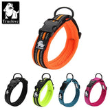 Heavy Duty Padded Dog Collar for Large Dogs, Reflective Nylon
