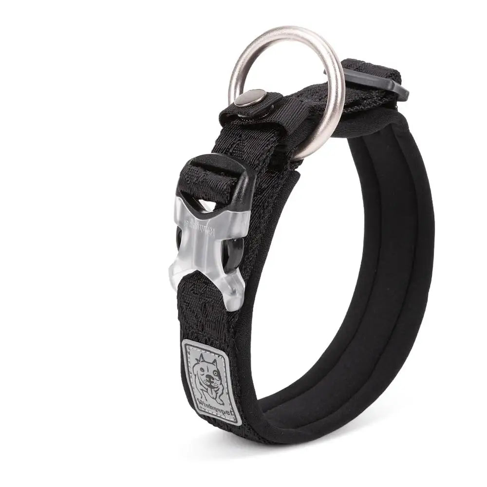 Adjustable Padded Dog Collar with Quick Release Buckle, XXS to 3XL