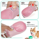 Portable Dog Water Bottle with Bowl, 12 oz or 18 oz