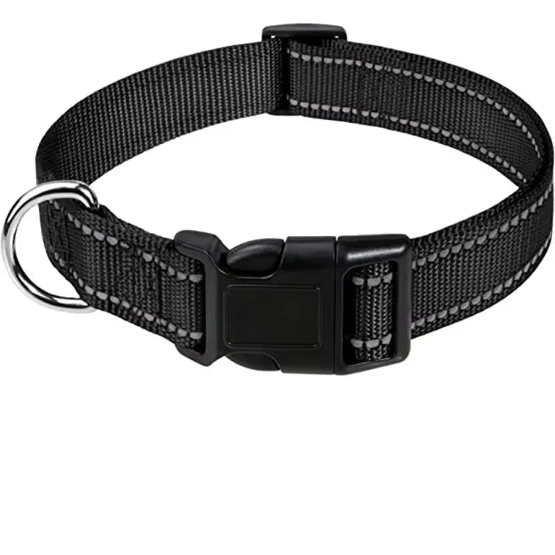 Soft Neoprene Padded Nylon Dog Collar for Medium Dogs