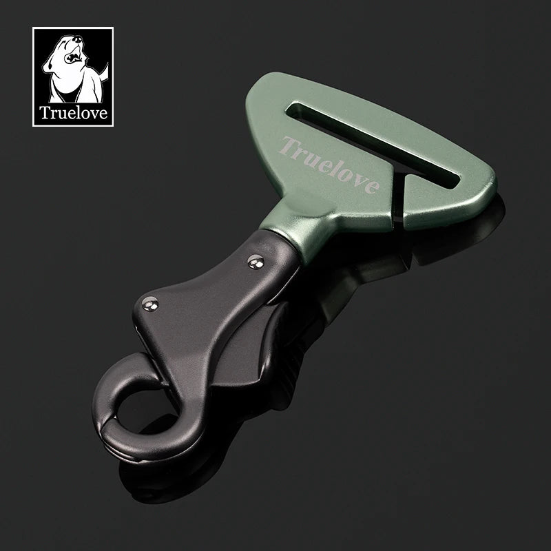 Aluminum Dog Seat Belt Clip for Collars and Harnesses