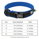 Custom Padded Nylon Dog Collar with Engraved Phone Number