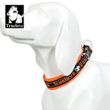 Reflective Neoprene Padded Dog Collar for Hiking and Running