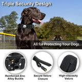 AirTag Dog Collar, Tactical Nylon with Handle and Metal Buckle