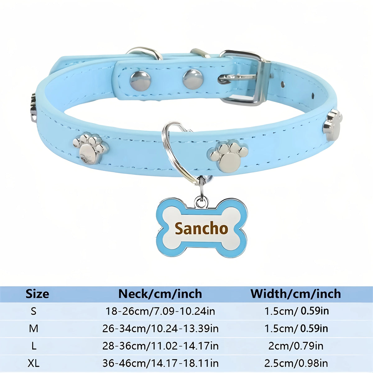 Custom Puppy Collar and Name Tag Set, Double-Sided Engraving