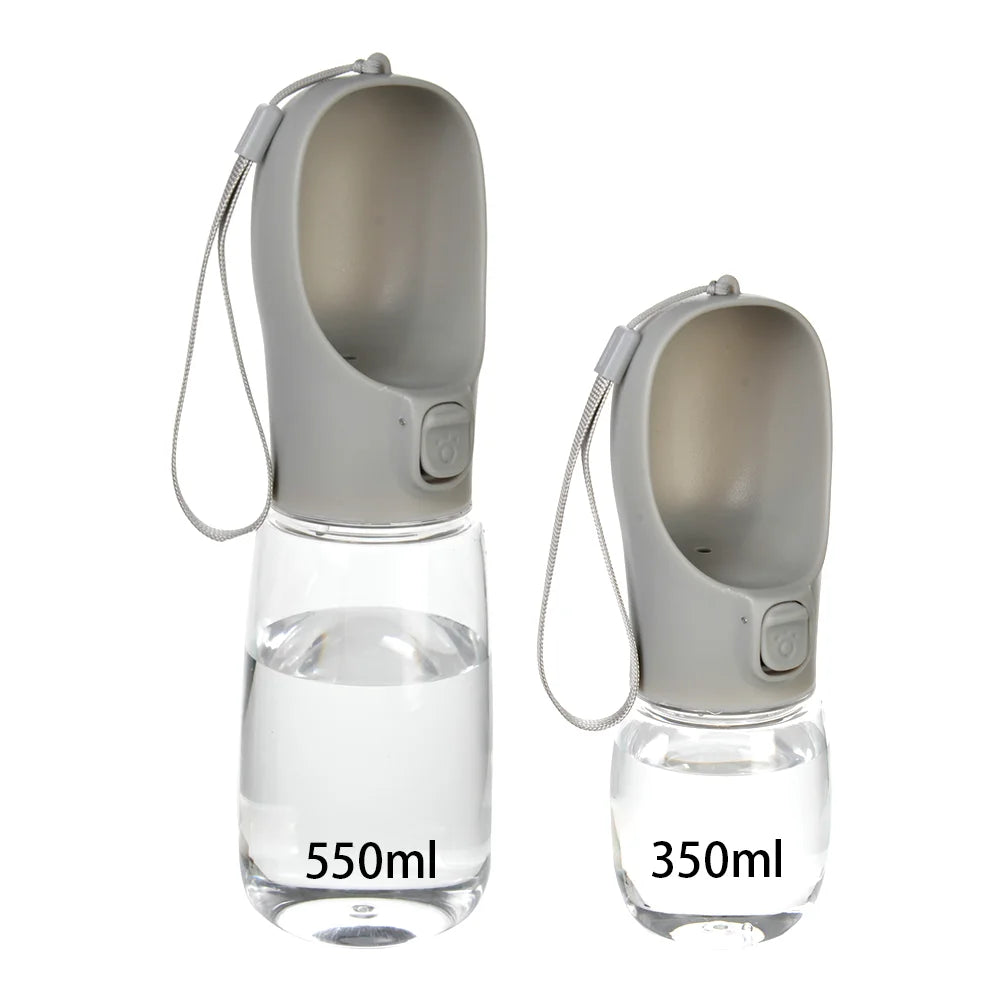 Portable Dog Water Bottle with Bowl, 12 oz or 18 oz