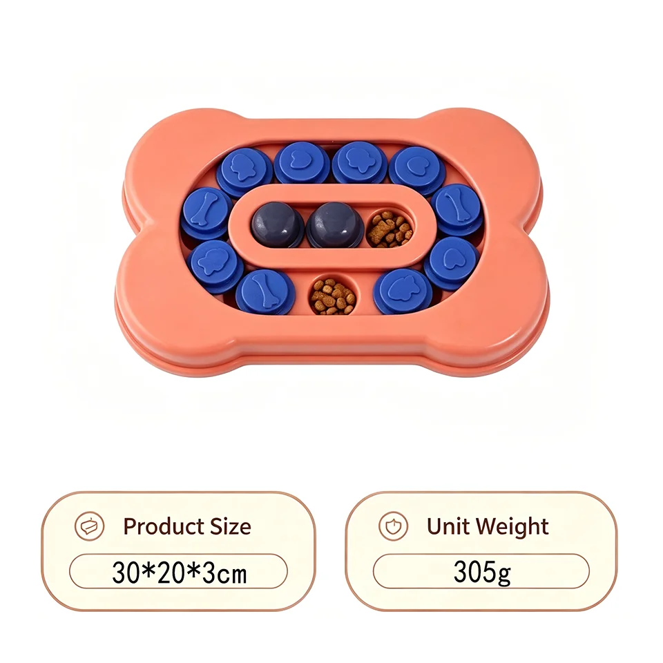 Interactive Dog Puzzle Feeder and Slow Feeder Bowl, 4 Styles