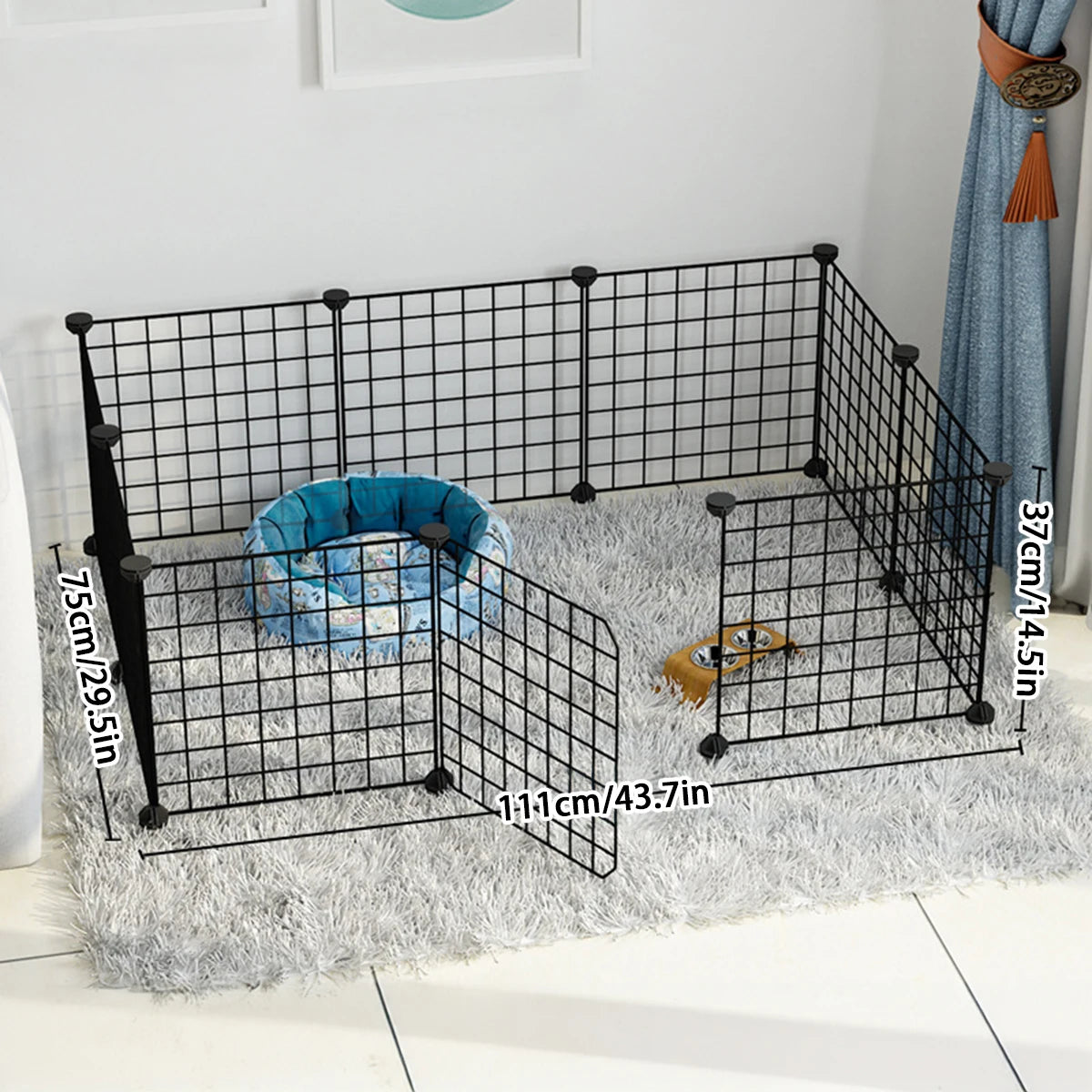 DIY Wire Mesh Dog Fence Panels, Modular Pet Barrier