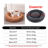 Round Plush Dog Bed, Fluffy Donut Bed for Small to Large Dogs
