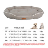 Waterproof Bolster Dog Bed with Removable Pad, S to 2XL