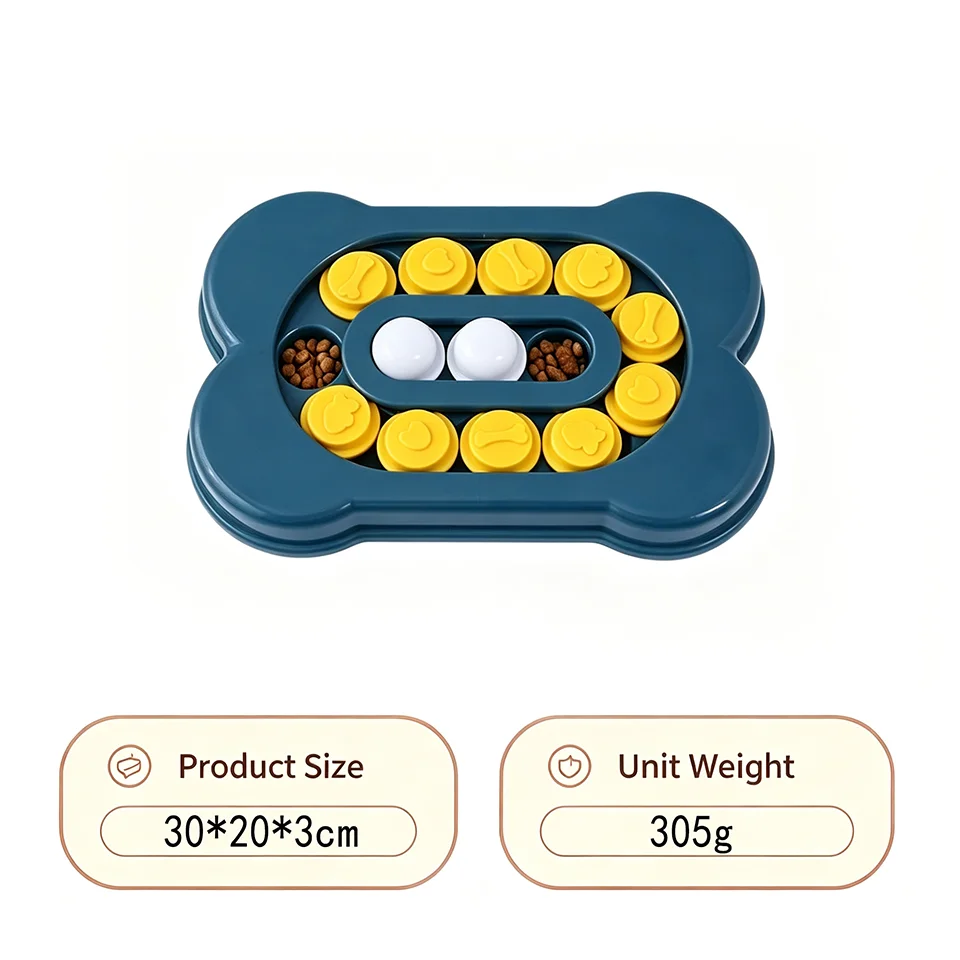 Interactive Dog Puzzle Feeder and Slow Feeder Bowl, 4 Styles
