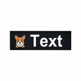 Custom Dog Harness Patches with Name and Phone Number, Set of 2