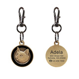Personalized Dog Breed ID Tag with Engraved Name and Address