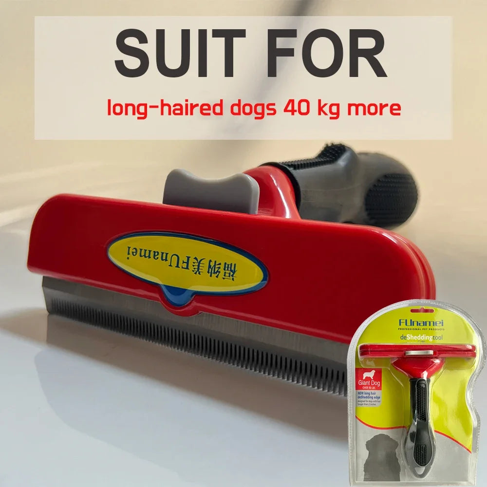 Dog Deshedding Brush for Undercoat, Long and Short Hair
