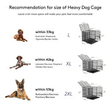 Heavy Duty Metal Dog Kennel in 15 Sizes for Small to Large Dogs