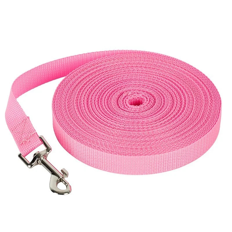 Long Dog Training Leash in Nylon, 4 ft to 49 ft Lengths